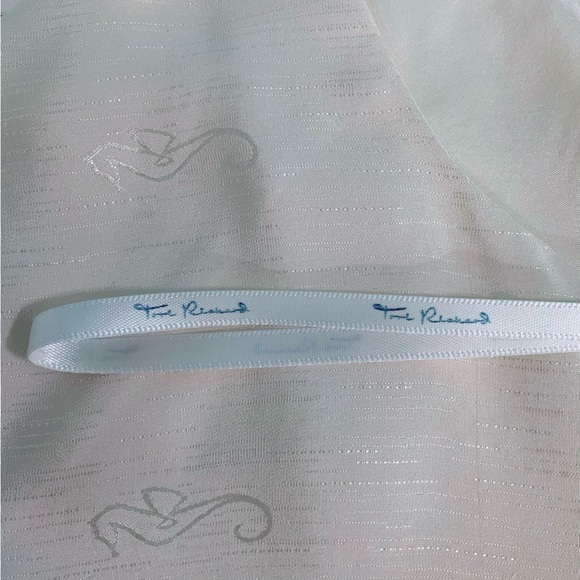 Tory Richard Honolulu Sleeveless Bias-cut Silk Midi Dress Size 8 in Pearl White - Picture 7 of 9